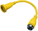 Hubbell HBL61CM22W 30A to 15A Adapter